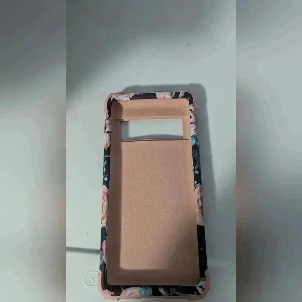 Google Pixel 6 Pro Case, Heavy Duty Shockproof Protection Floral Print (EUC)